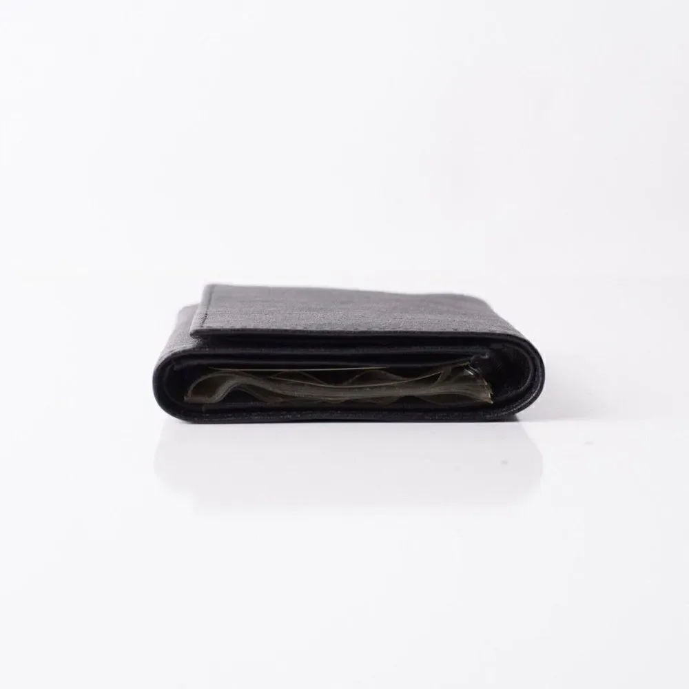 Robert Bruce Mens Black Trifold Leather Wallet Credit Card Holder New